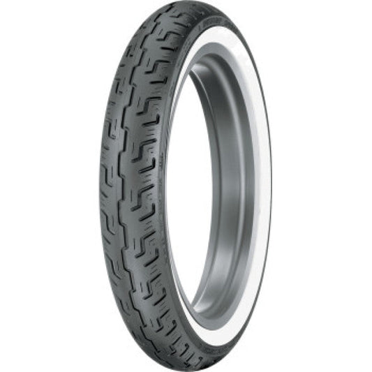 Dunlop D401 Front Tire - 100/90-19 M/C 57H TL - Wide Whitewall