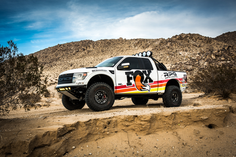 Fox Ford Raptor 3.0 Factory Series 11.48in. External QAB P/B Reservoir Rear Shock Set - Black/Zinc 883-09-047