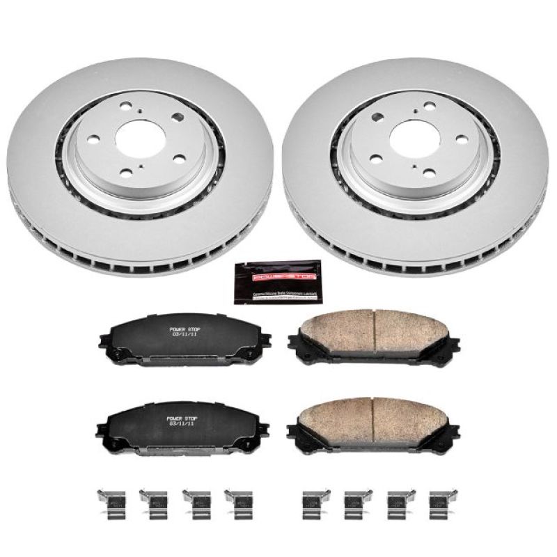 Power Stop 15-17 Lexus NX200t Front Z17 Evolution Geomet Coated Brake Kit CRK4713