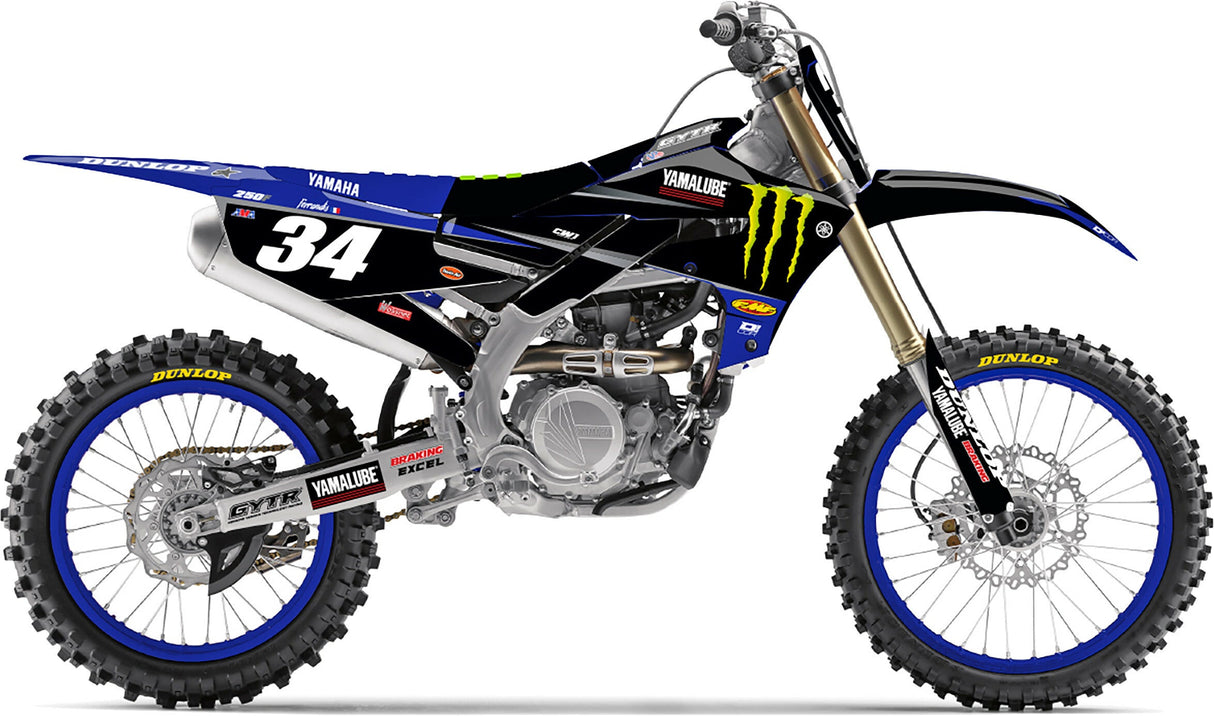 D-COR Complete Kit 19 Star Yam Yzf 250 Black Bg 20-50-269