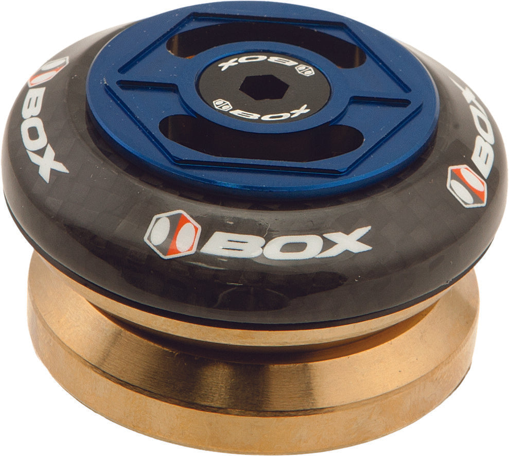 BOX Glide Carbon Integrated Headset Blue 1-1/8" BX-HS14GC118-BL