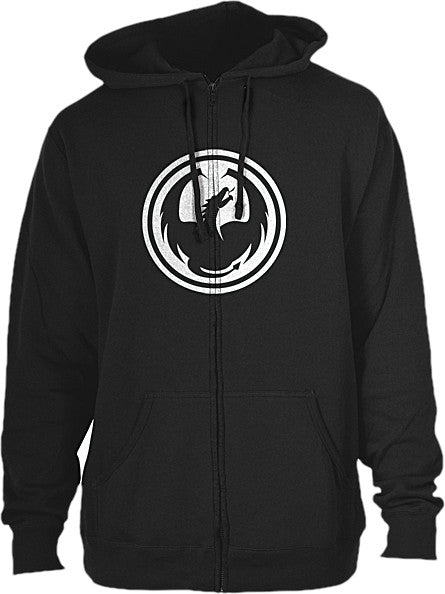 DRAGON Icon Zip Hoody Black S 723-418 BLACK SM