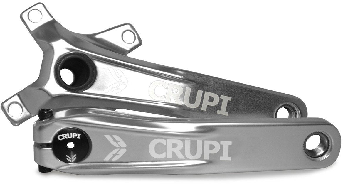 CRUPI Pro 2-Piece Alloy Crank Set Silver 165mm 20465