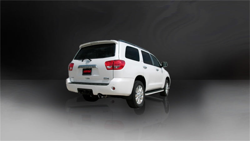 Corsa 08-13 Toyota Sequoia 5.7L V8 Touring Cat-Back Exhaust w/Black 4in Tip 14573BLK