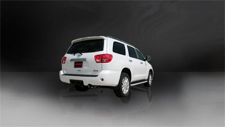 Corsa 08-13 Toyota Sequoia 5.7L V8 Touring Cat-Back Exhaust w/Black 4in Tip 14573BLK