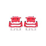 Power Stop 07-08 Cadillac Escalade Front Red Calipers w/Brackets - Pair S4918