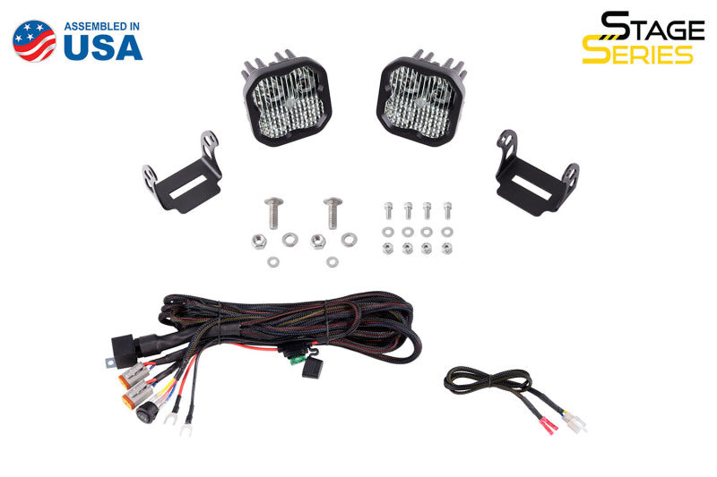 Diode Dynamics 2021 Ford Bronco SS3 LED Ditch Light Kit - Yellow Pro Combo DD7187