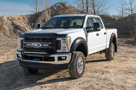 AVS 17-18 Ford F-250 Super Duty Aeroskin II Textured Low Profile Hood Shield - Black 436135