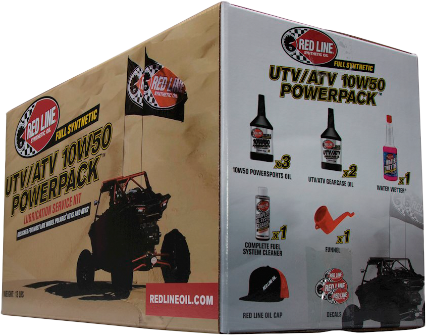 RED LINE Utv/Atv 10w50 Power Pack 90220