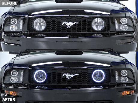 Raxiom 05-12 Ford Mustang GT LED Halo Fog Lights (Smoked) 49134
