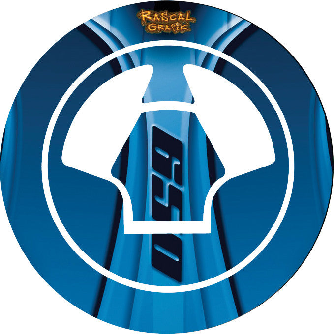 RASCAL GRAFIK Gas Cap Prot Kaw Ninja 650/Er6n Blue RA36702