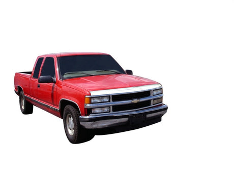 AVS 88-99 Chevy CK Aeroskin Low Profile Hood Shield - Chrome 622014