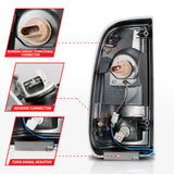 ANZO 2008-2016 Ford F-250 LED Taillights Black Housing Clear Lens (Pair) 311356