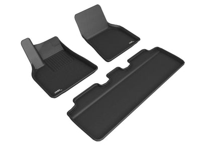 3D MAXpider 2020-2020 Tesla Model Y Kagu 1st Row Floormat - Black L1TL01711509