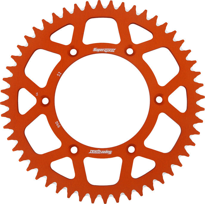 SUPERSPROX Rear Sprocket Aluminum 52t-520 Org Hus/Husq/Ktm RAL-990-52-ORG