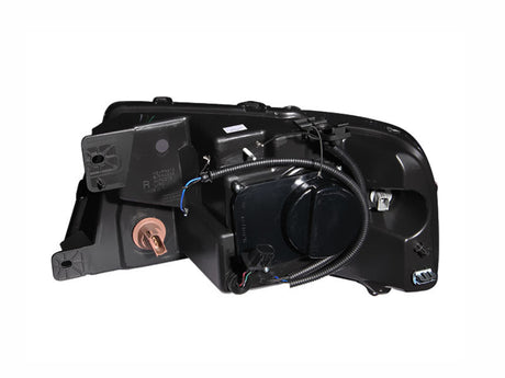 ANZO 2004-2008 Ford F-150 Projector Headlights w/ Halo and LED Black G2 111204