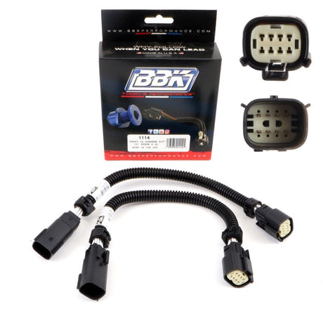 BBK 05-20 Dodge Hellcat 6.2L 6 Pin Front O2 Sensor Wire Harness Extensions 12 (pair) 1114