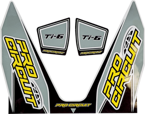 PRO CIRCUIT Ti-6 Decal - Gray DC22TI6-GRAY