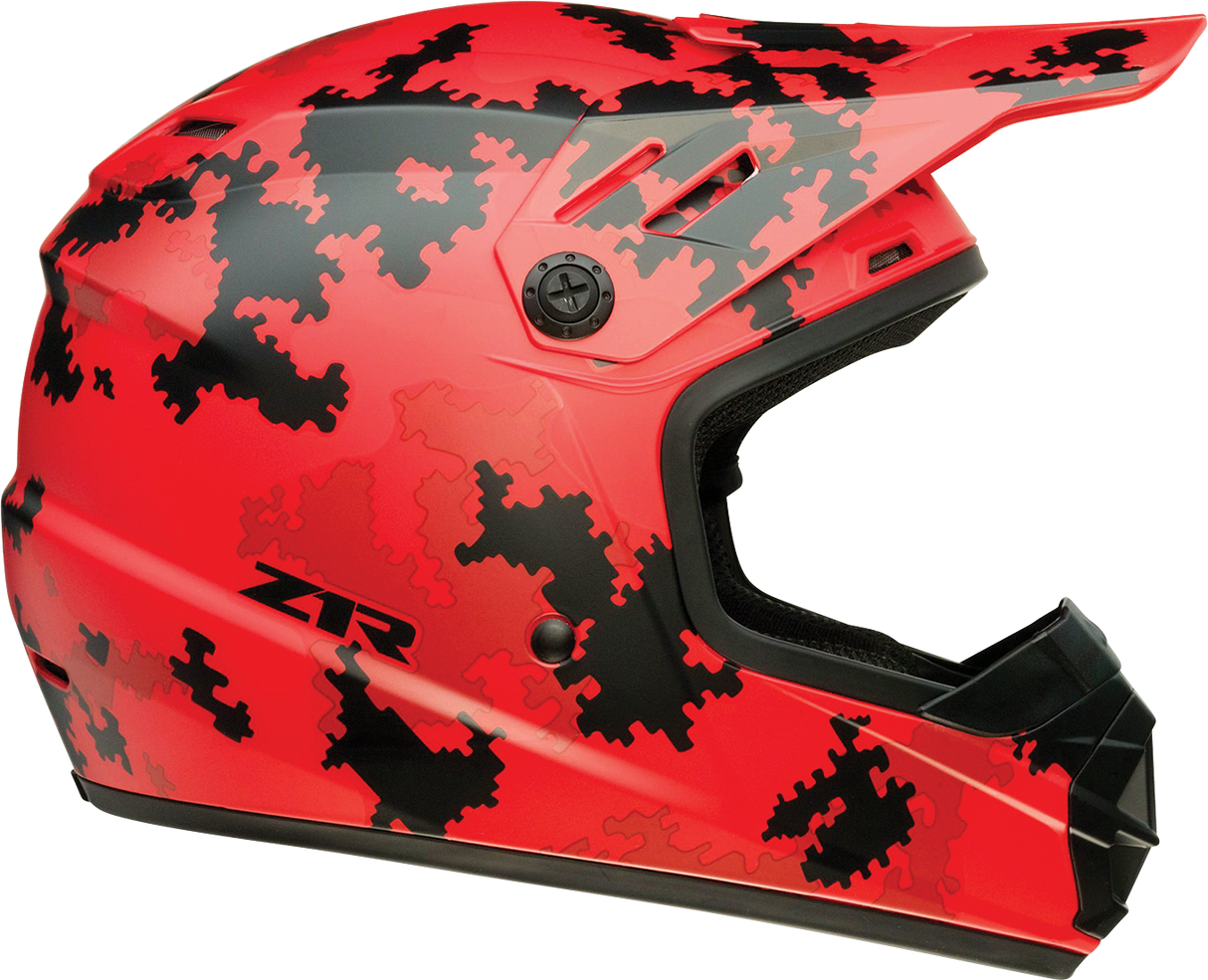 Z1R Youth Rise Helmet - Digi Camo - Red - Large 0111-1462