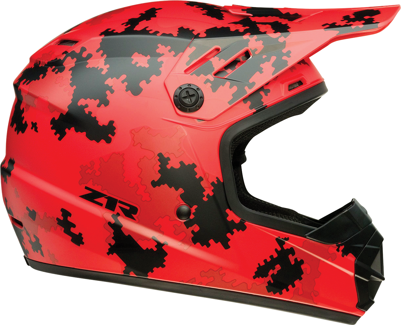 Z1R Youth Rise Helmet - Digi Camo - Red - Large 0111-1462