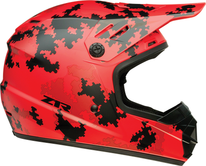 Z1R Youth Rise Helmet - Digi Camo - Red - Large 0111-1462