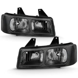 ANZO 2003-2017 Chevy Express Crystal Headlight Black 111474