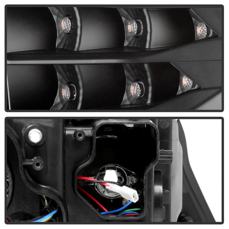 Spyder 09-12 BMW E90 3-Series 4DR HID w/ AFS Only - LED Turn - Black - PRO-YD-BMWE9009-AFSHID-BK 5086495