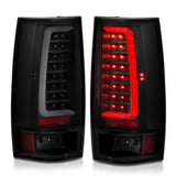 ANZO 2007-2014 Chevy Tahoe LED Taillight Plank Style Black w/Smoke Lens 311322