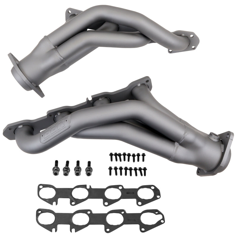 BBK 11-20 Dodge Challenger Hemi 6.4L Shorty Tuned Length Exhaust Headers - 1-7/8in Titanium Ceramic 4019