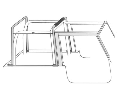 Rampage 1987-1995 Jeep Wrangler(YJ) Soft Top Hardware - Black 69999