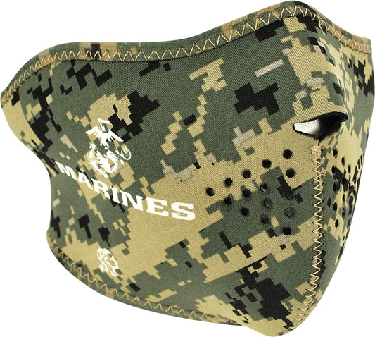 ZAN Half Face Mask (Marpat & Usmc Logo) WNFM802H