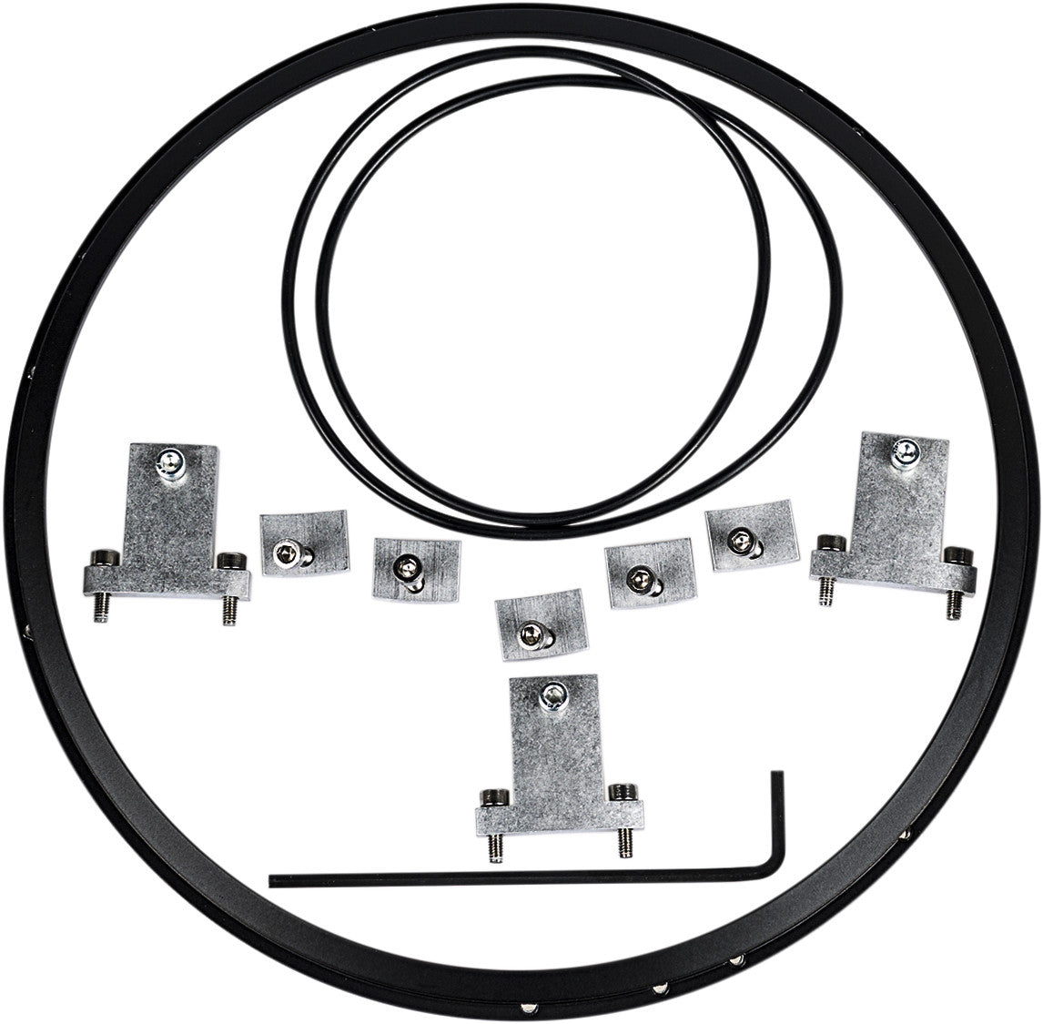 JW SPEAKER7" Adapter Ring Kit Blk Ducati703411