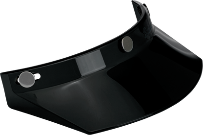 BILTWELL Moto 3-Snap Visor - Black 2002-561