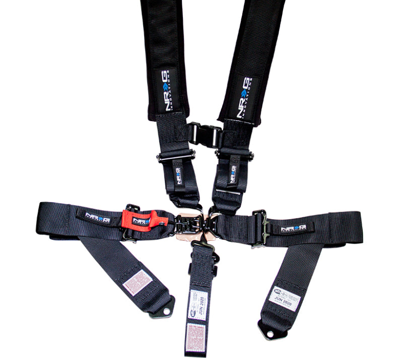 NRG SFI 16.1 5PT 3in. Seat Belt Harness / Latch Link - Black SBH-5PCBK