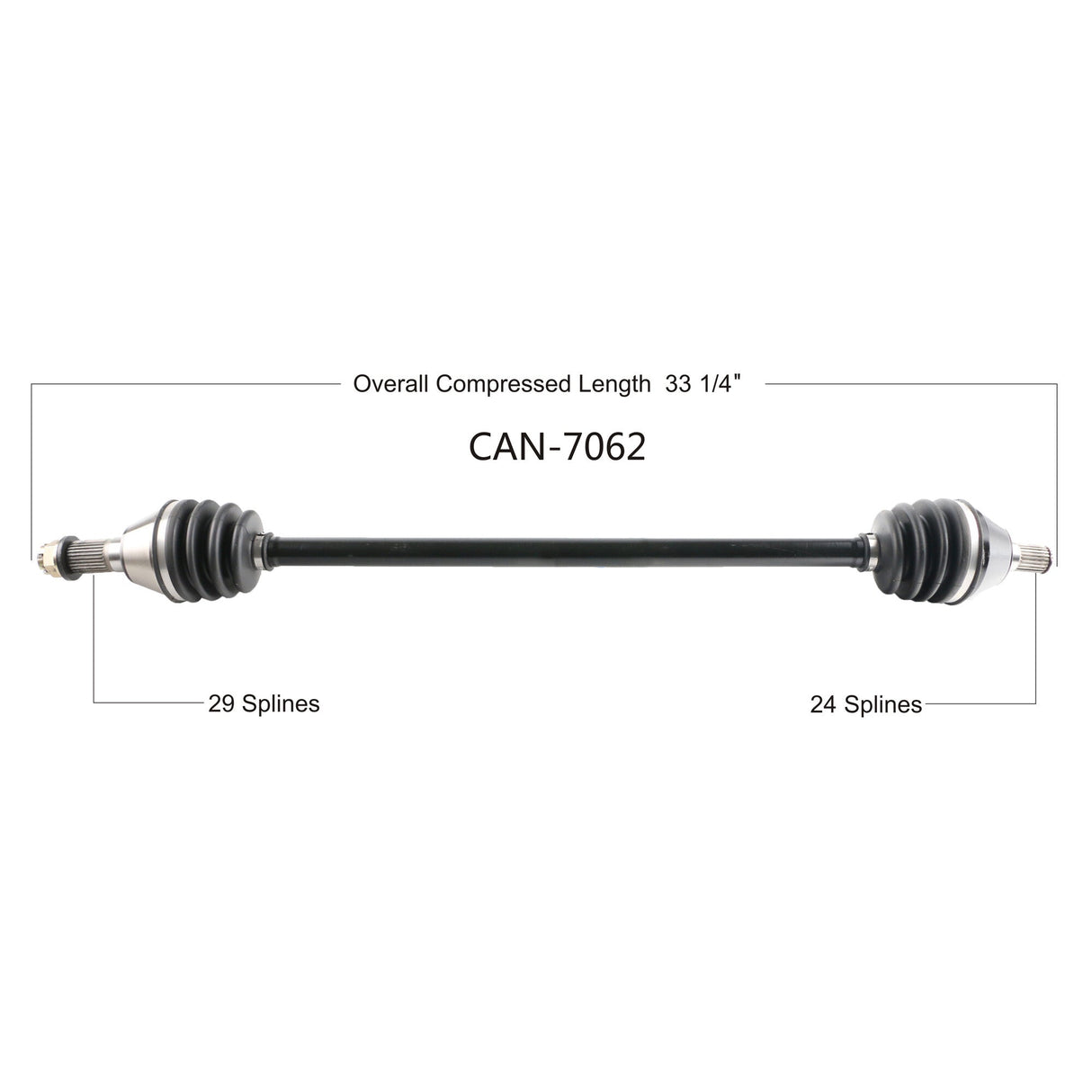 OPEN TRAILOe 2.0 Axle FrontCAN-7062
