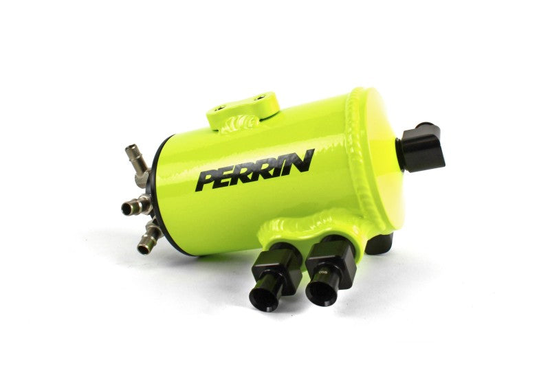 Perrin 02-07 Subaru WRX/STI Air Oil Separator - Neon Yellow PSP-ENG-605NY