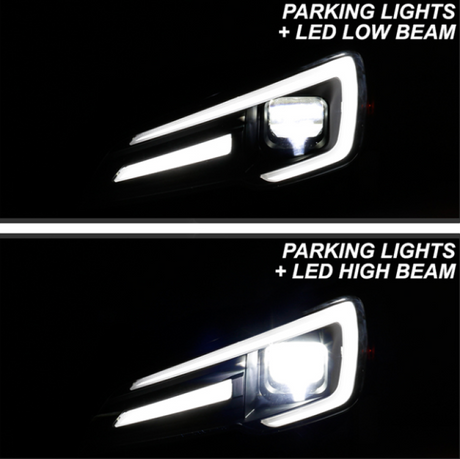 Spyder Subaru Impreza WRX 15-20 Halogen High-Power LED Headlights- Black PRO-YD-SWRX15HALAP-SBSEQ-BK 5088093
