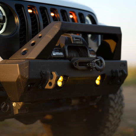KC HiLiTES FLEX ERA 3 Dual Mode SAE Fog Lights - 2-Light Master Kit for Jeep Aftermarket Bumpers 97147
