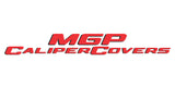 MGP 4 Caliper Covers Engraved Front & Rear Cursive/Charger Red finish silver ch 12181SCHSRD