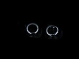 ANZO 2000-2004 Infiniti I30 Projector Headlights w/ Halo Black 121077