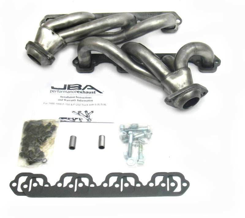 JBA 87-95 Ford F-150 5.0L SBF 1-1/2in Primary Raw 409SS Cat4Ward Header 1627S