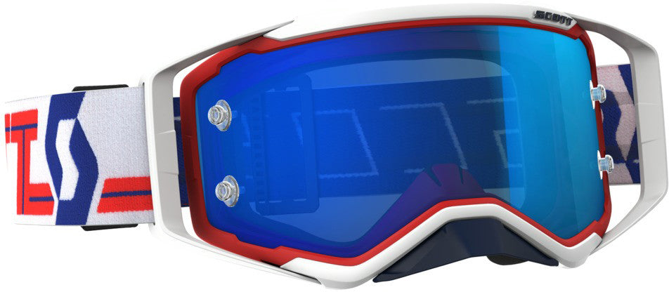 SCOTT Prospect Goggle Red/White W/Electric Blue Chrome Lens 262589-1005278