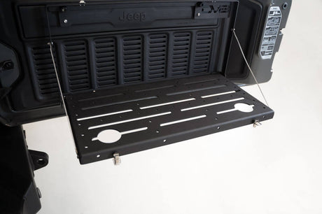 DV8 Jeep JL Tailgate Mounted Table (Trail Table) - Black TTJL-01
