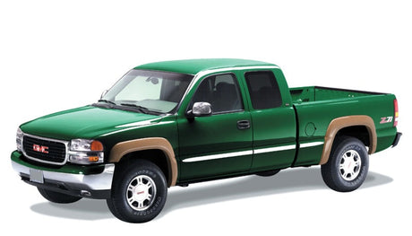 Bushwacker 07-07 Chevy Silverado 1500 Classic Fleetside Extend-A-Fender Style Flares 4pc - Black 40906-02