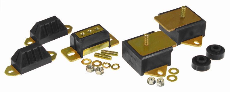 Prothane 76-86 Jeep CJ5/7/8 Drivetrain Kit - Black 1-1901-BL
