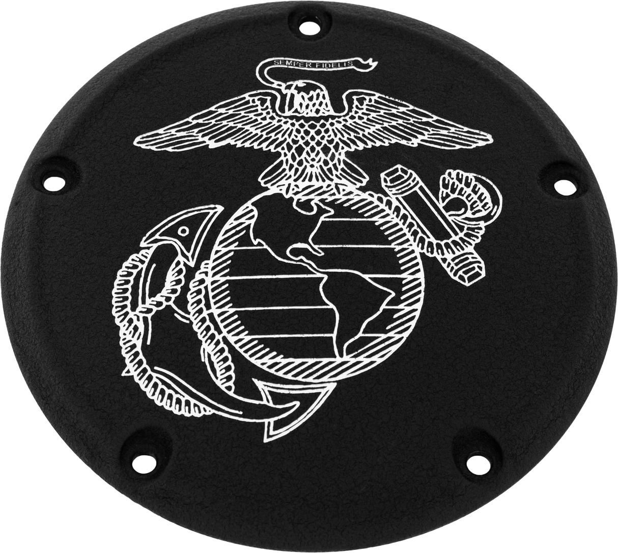 CUSTOM ENGRAVING 7   Tc Derby Cover Marine Ega Black MAR08-12BG