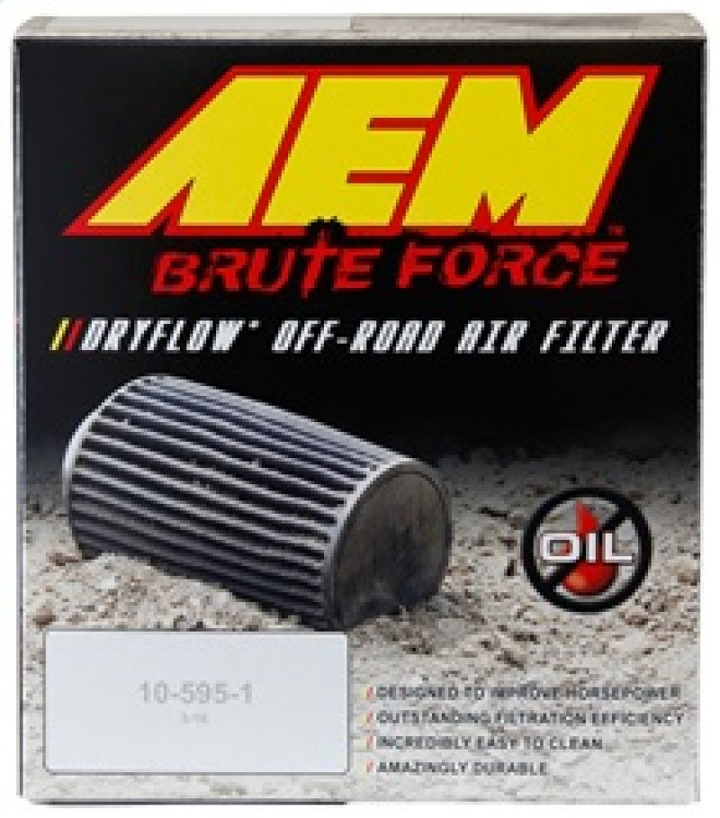 AEM Dryflow Conical Air Filter 6in Base OD x 3.5in Flange ID x 5.25in Height 21-204BF
