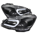 Spyder Mercedes Benz W204 C-Class 12-13 Projector Halogen Model- DRL Blk PRO-YD-MBW20412-DRL-BK 5074249