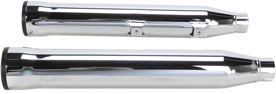 COBRA 3" RPT Mufflers for '07-'17 Softail - Chrome 6053