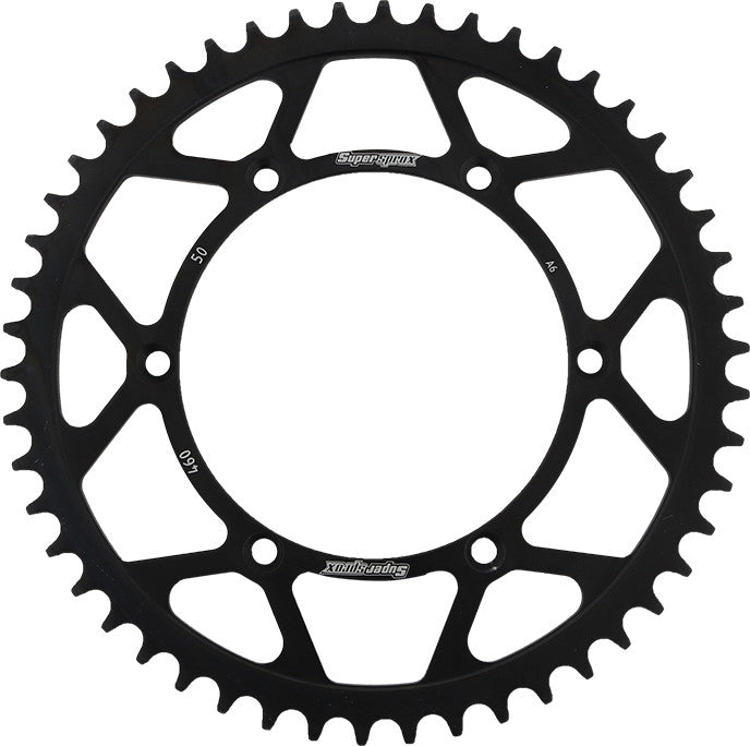 SUPERSPROX Rear Sprocket Steel 50t-520 Blk Kaw RFE-460-50-BLK